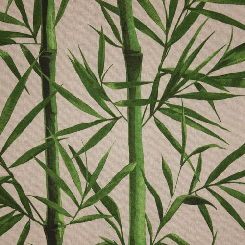 Beige canvas met bamboe motief