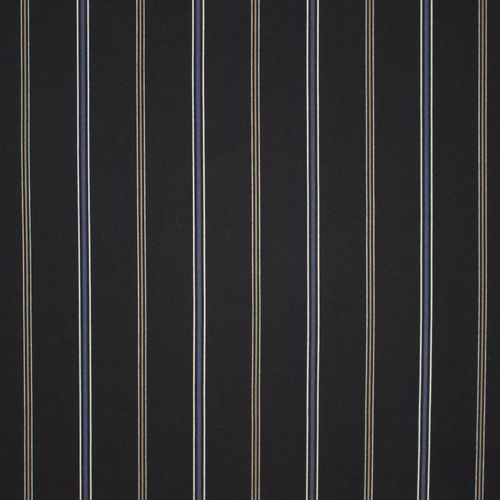 Rekbare polyester crêpe zwart met strepen - My Image