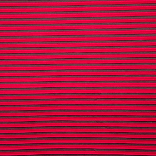 Zwart / rode plissé polyester van 'La Maison Victor'