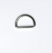 D ring - zilver - 20 mm - plat