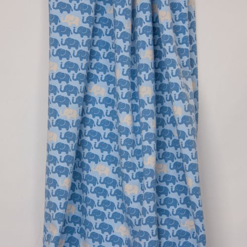 Lichtblauwe tricot met olifantjes