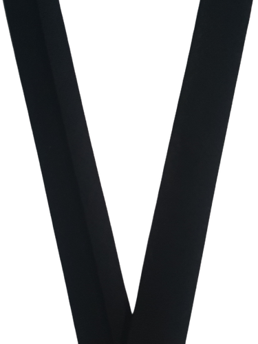 Biais - katoen 2 cm - zwart - per meter