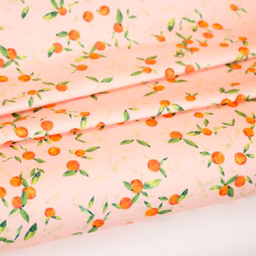 Peach tricot met perzikken