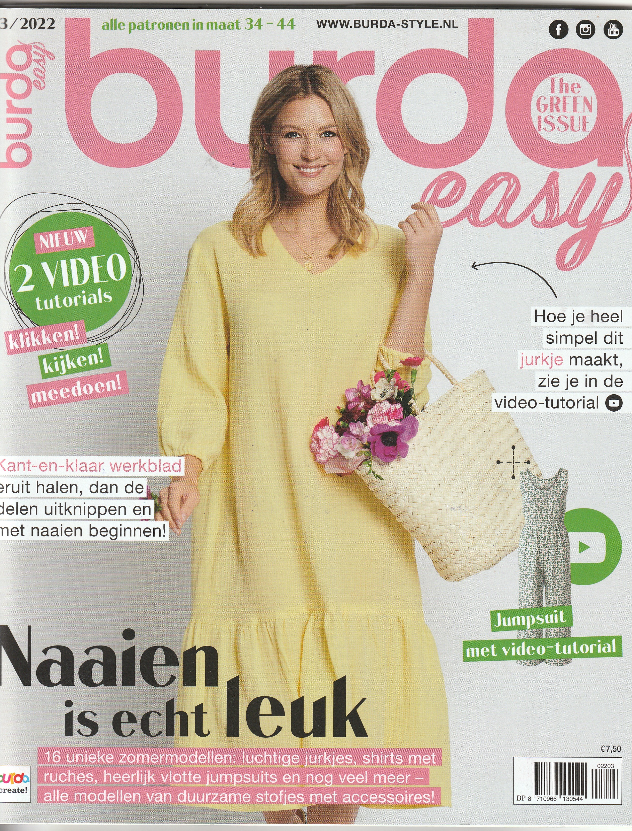 Magazine Burda Easy Couture Facile - Janvier/Février 2022, Patrons Robe Pantalon Veste