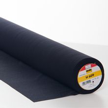 H609 bi-elastische soepele vlieseline in zwart