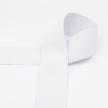 Witte zachte elastiek - 50mm