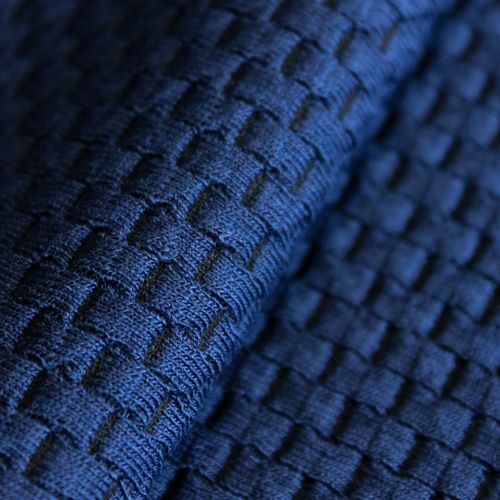 Polyester viscose tricot donkerblauw