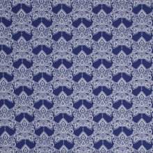 Blauwe french terry met retro waterlelie van Milliblu's