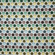 Witte double face met bolmotief