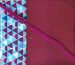 Pakketje met abstracte driehoekjes voor 6 mondmaskers