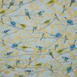 Katoen Janelle Birds on Branches Aqua