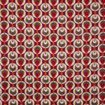 Elastisch gesatineerde katoen met motief