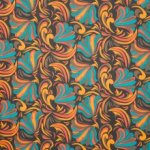 tricot met abstracte bloemen