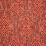 jacquard met ingeweven structuur van bolletjes