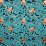 katoen zeemeermin blauw