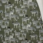 Sweater met zebra kaki