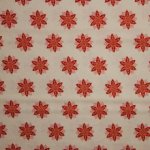 Katoen kerstster rood