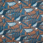 Gestructureerde crêpe abstract motief