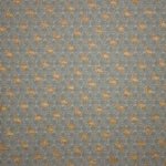 Sweaterstof in lichtgrijs met flamingo in goud