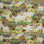 Tricot met dierentafereel in het park