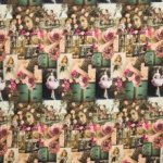 Tricot met romantische retro foto's