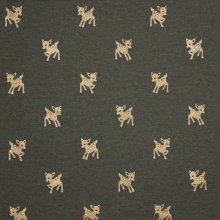 French Terry sweater met gouden bambi