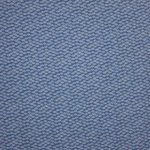 Blauwe viscose tricot met waaiertjes