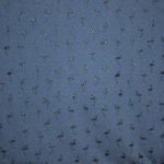 sweaterstof in jeansblauw met glitterflamingo