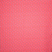 koraalroze viscose met bijtjesmotief