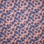 gesatineerde katoen met plantenprint