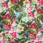Tricot met tropische print