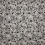 witte french terry met hibiscusbloemen