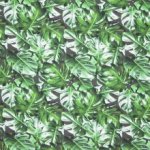 katoentricot groene bladeren Monstera