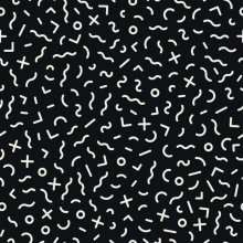 French terry Monochromes Squigly