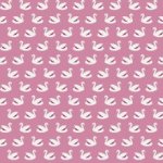 Katoen met zwanenprint