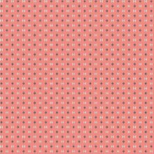 Katoen met kleine print / koraal - Poppy