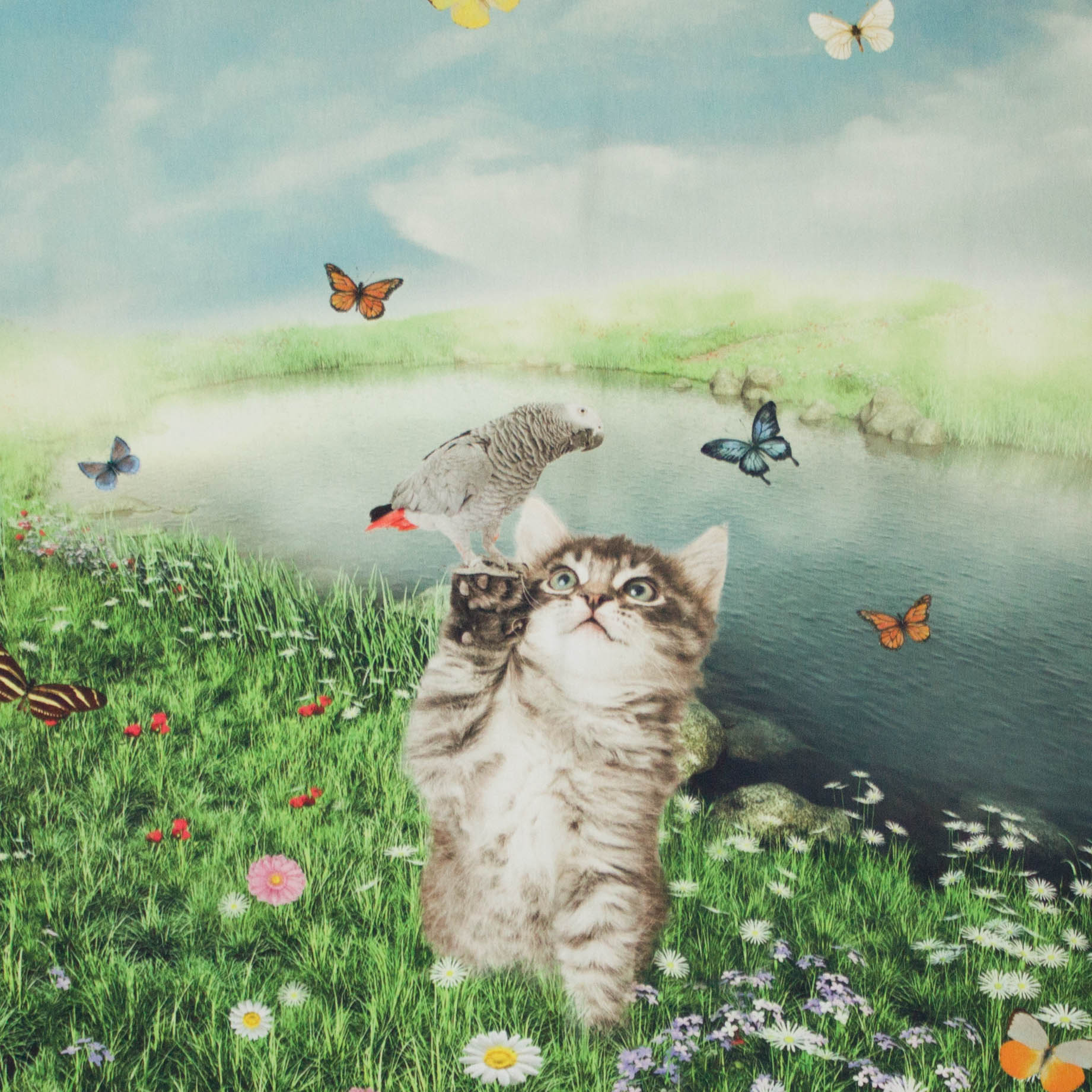 Tricot met dierenprint