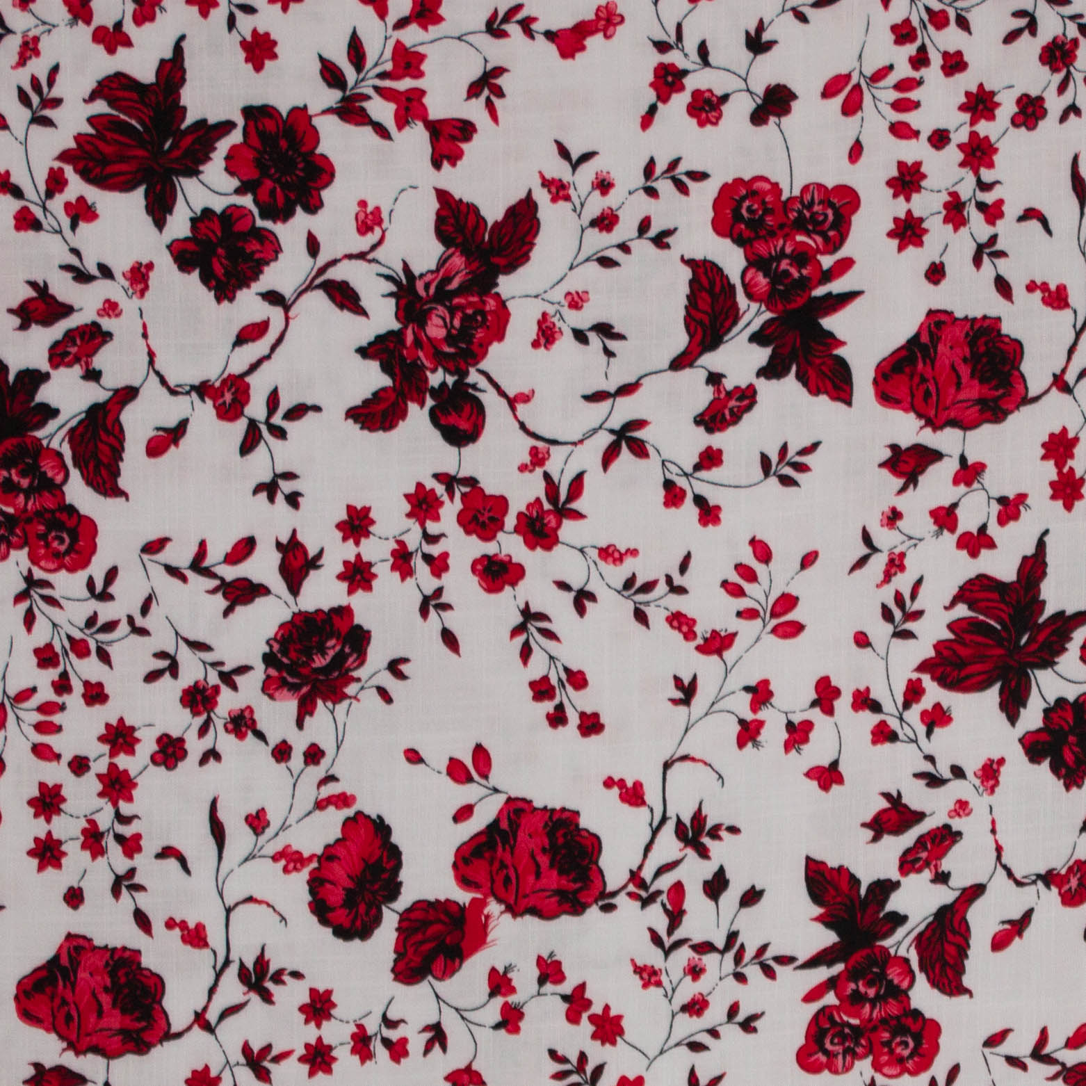 Soepele viscose met bloemenmotief.