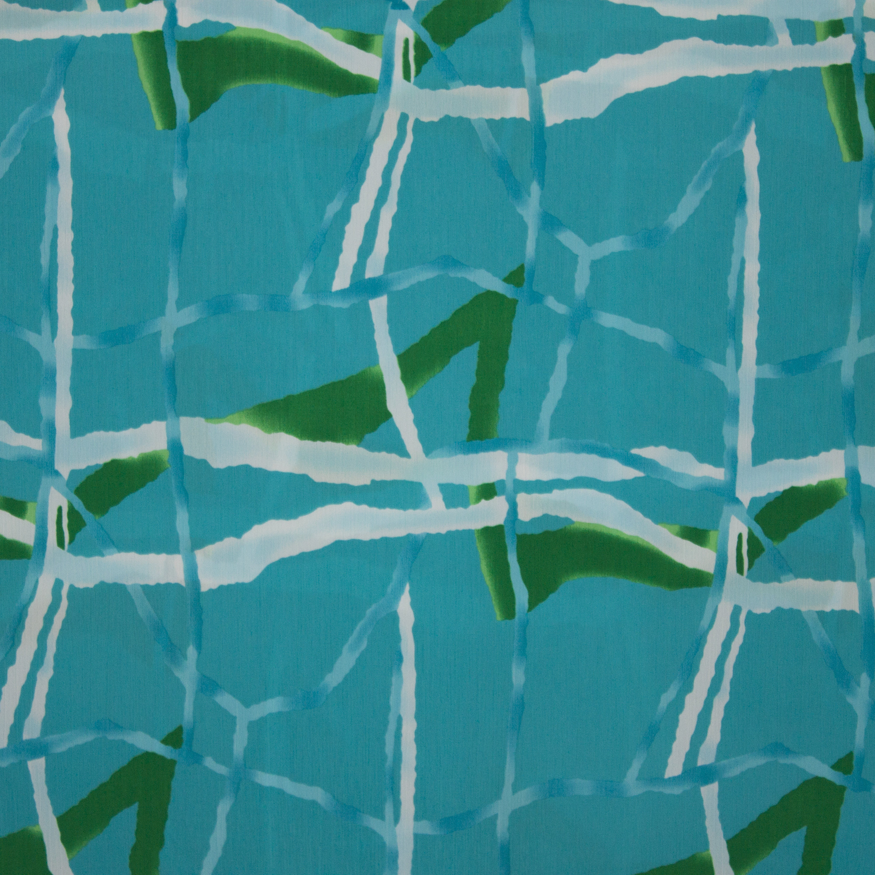polyester in turquoise en groene tinten