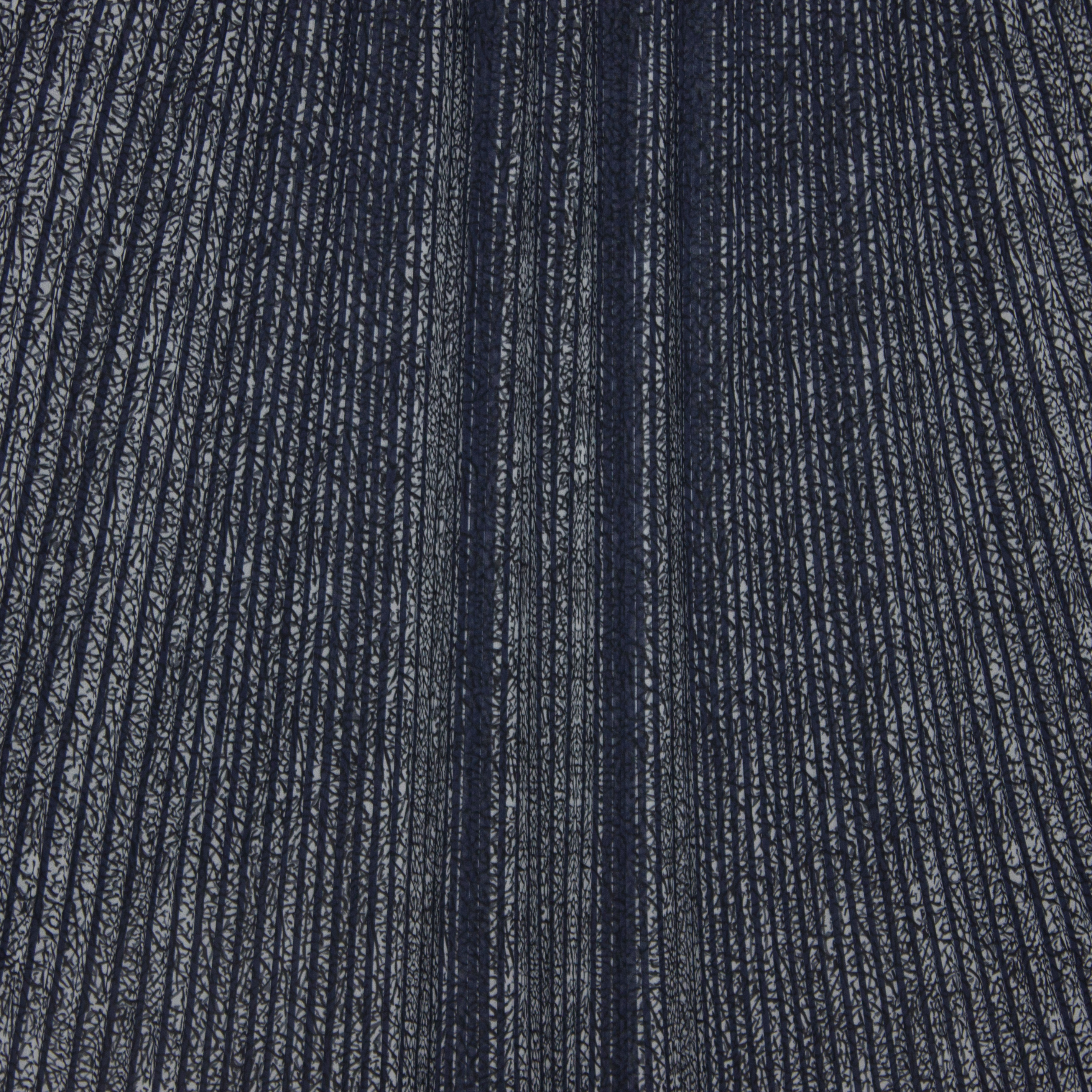 Plissé donkerblauw / wit