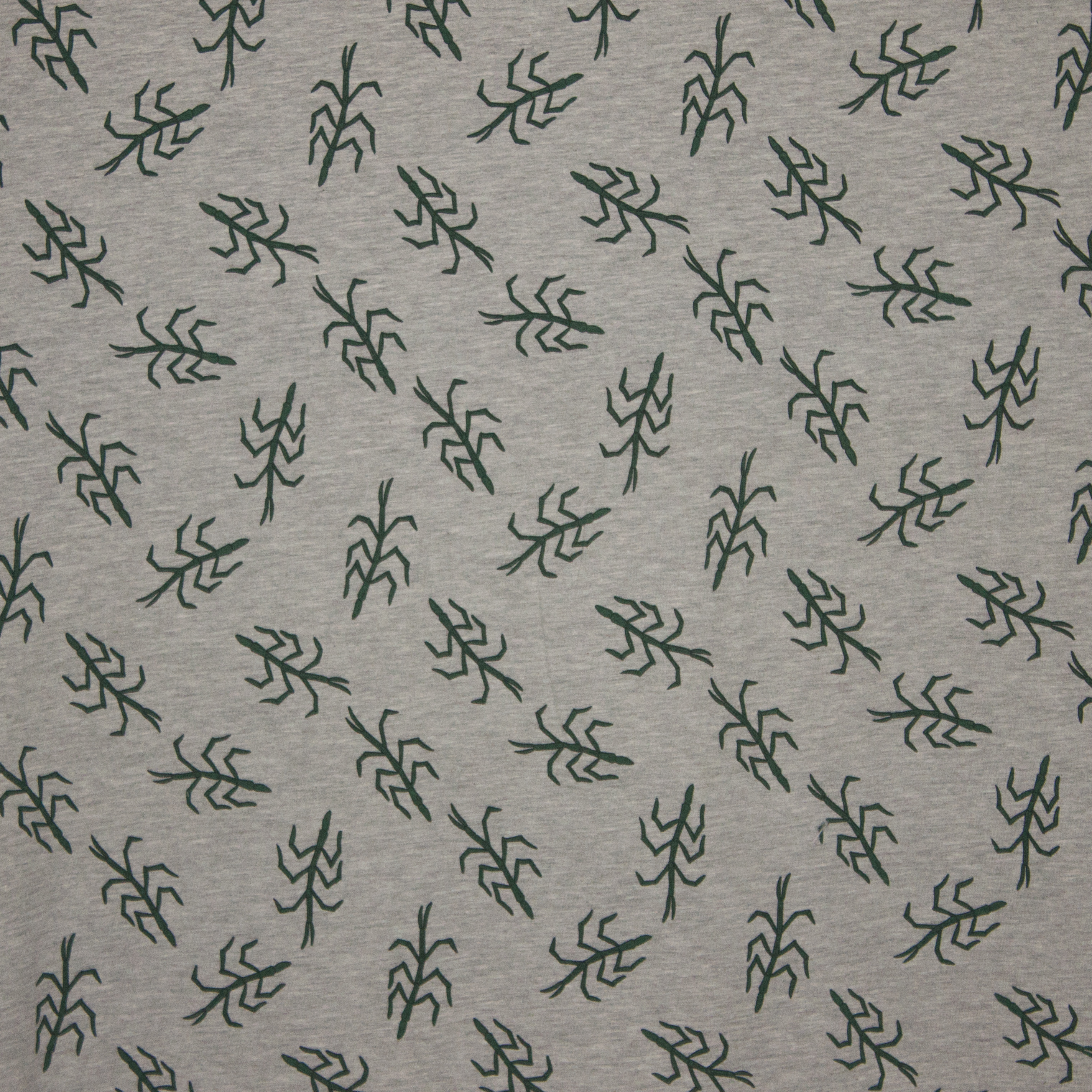 Tricot grijs met wandelende takjes