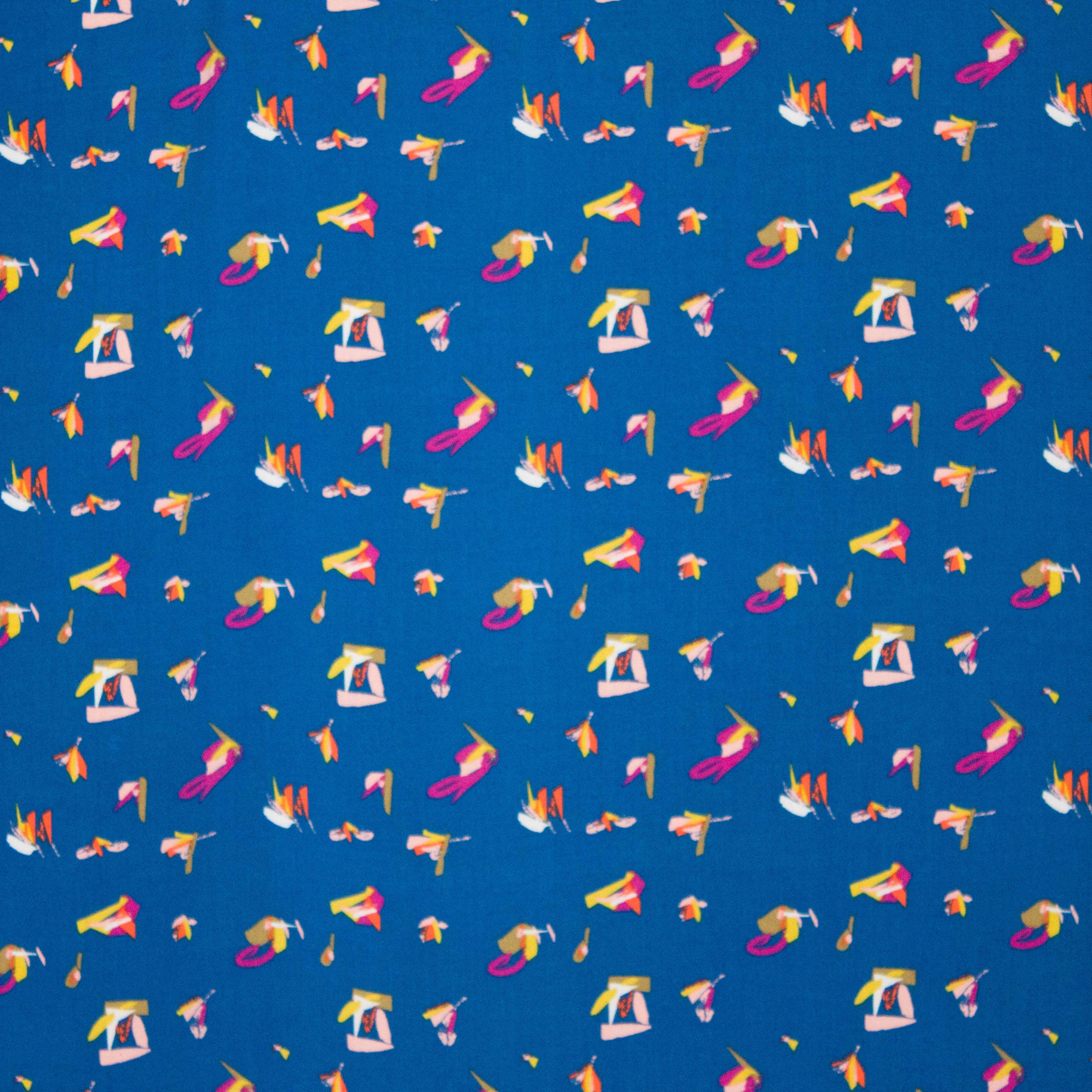 Bedrukte viscose met abstract motief
