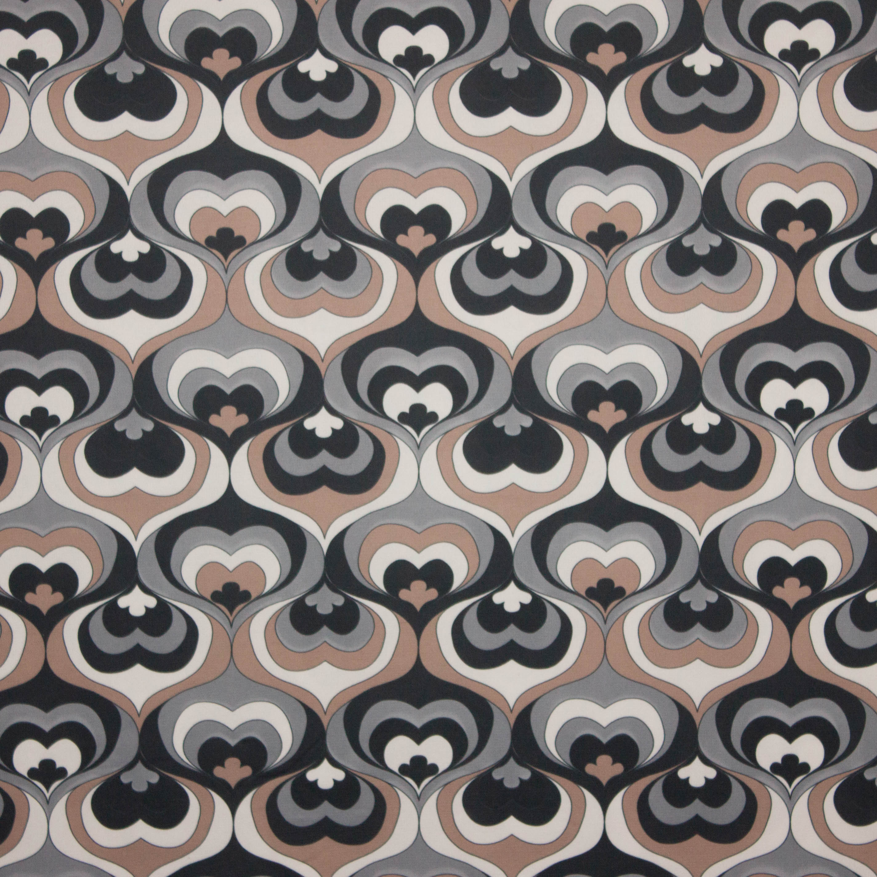 polyestertricot met grote abstracte motieven