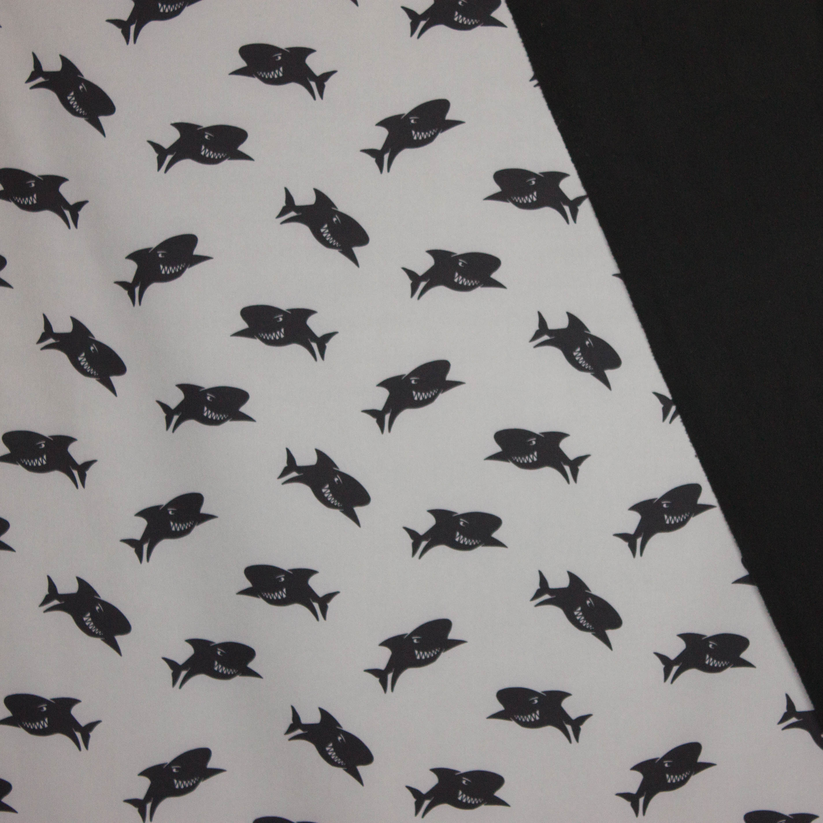 softshell grijs zwarte haai