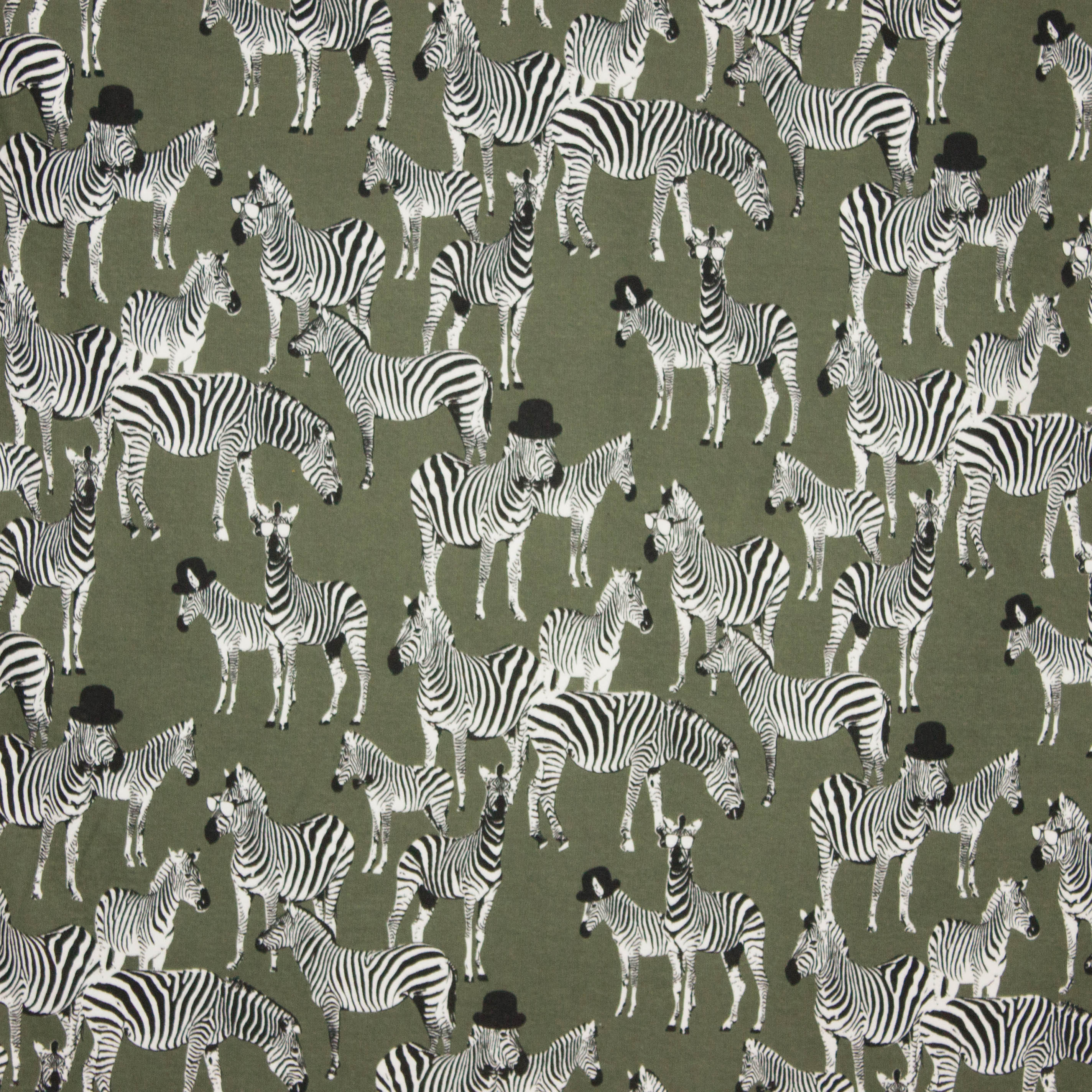 Sweater met zebra print op achter grond