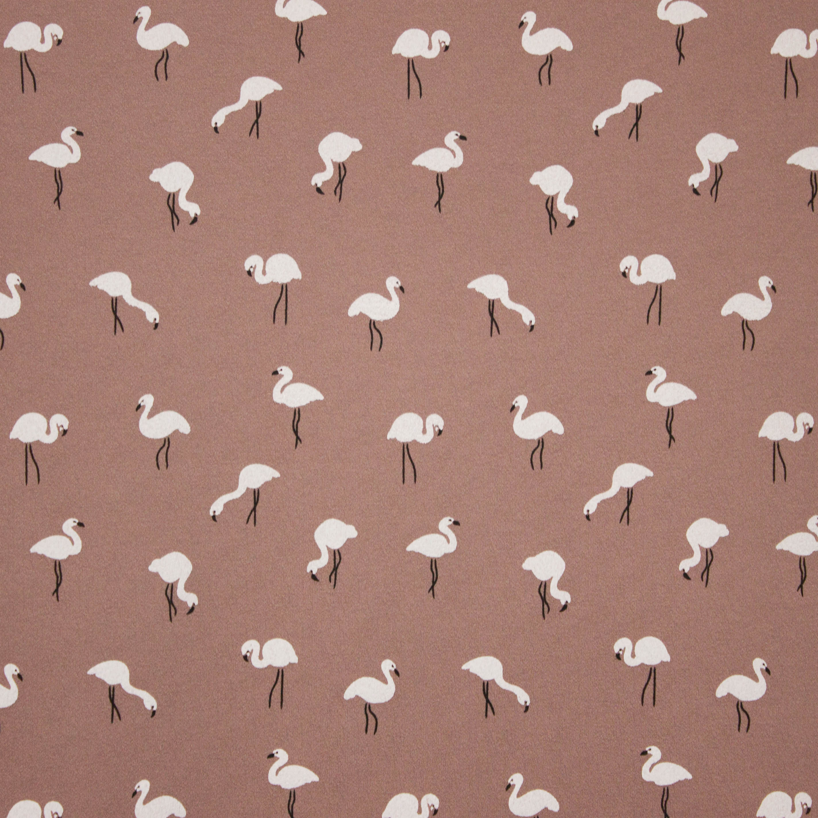 Crêpe tricot met flamingo's op oud roze achtergrond