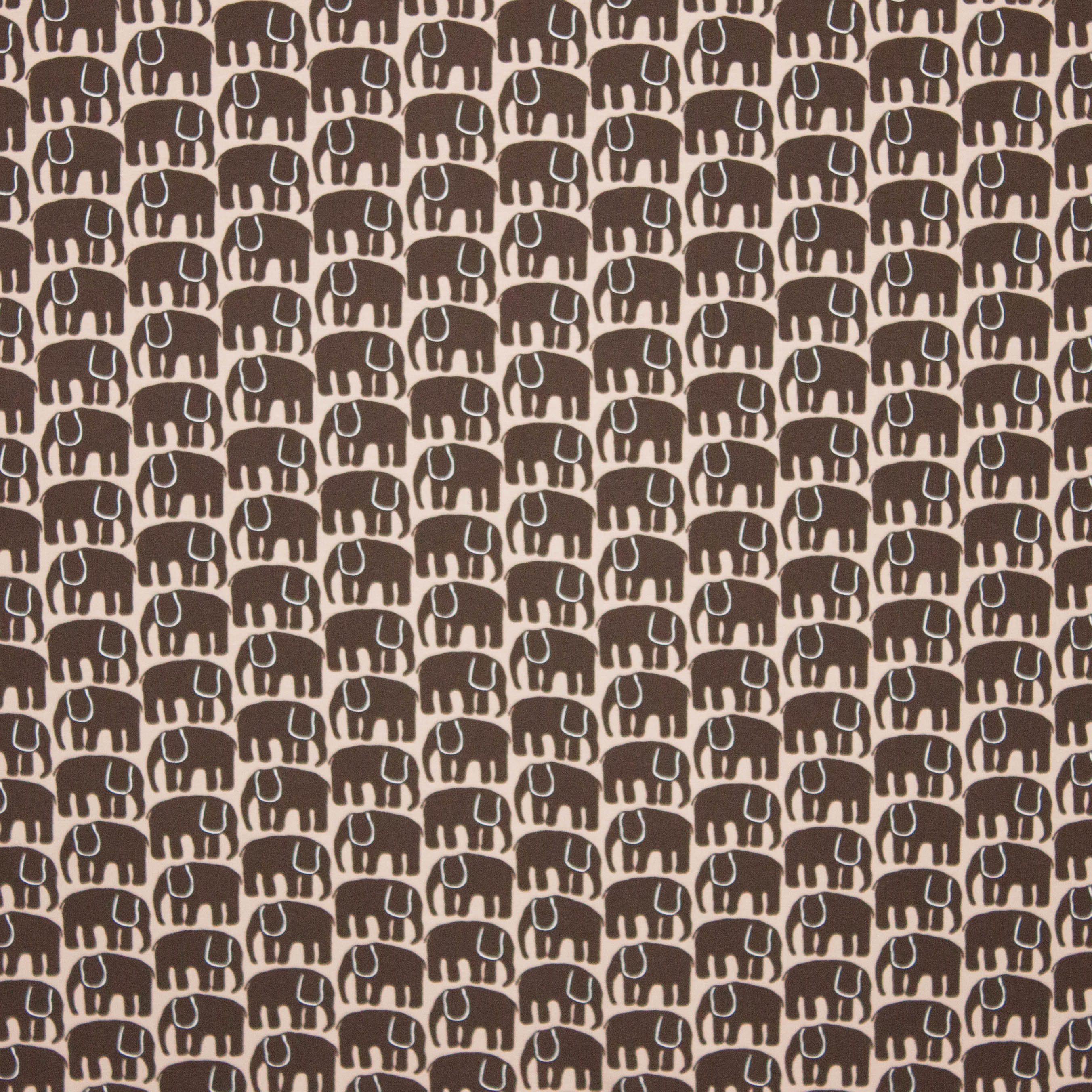 tricot bruin olifantjes