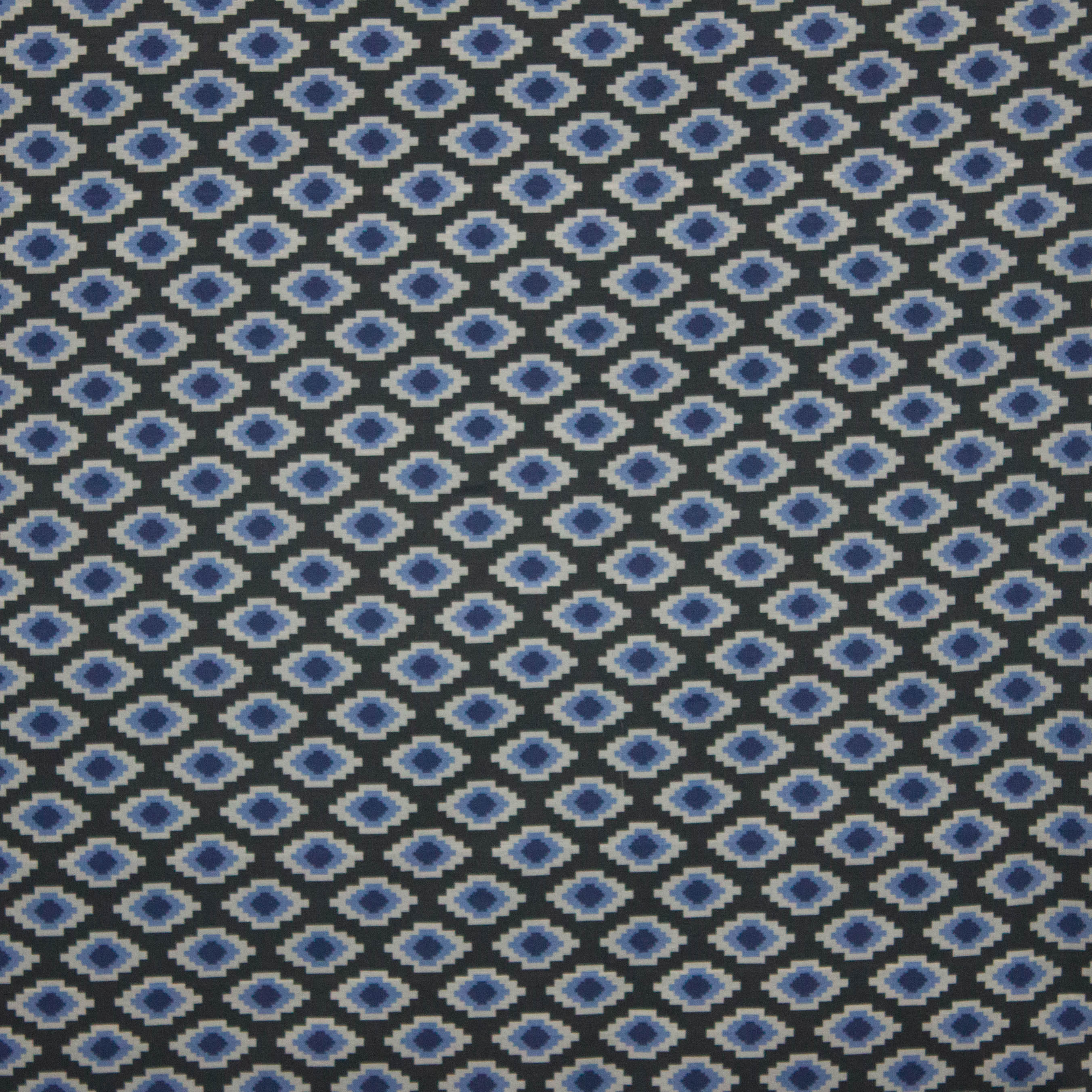 tricot blauw geometrische motiefjes
