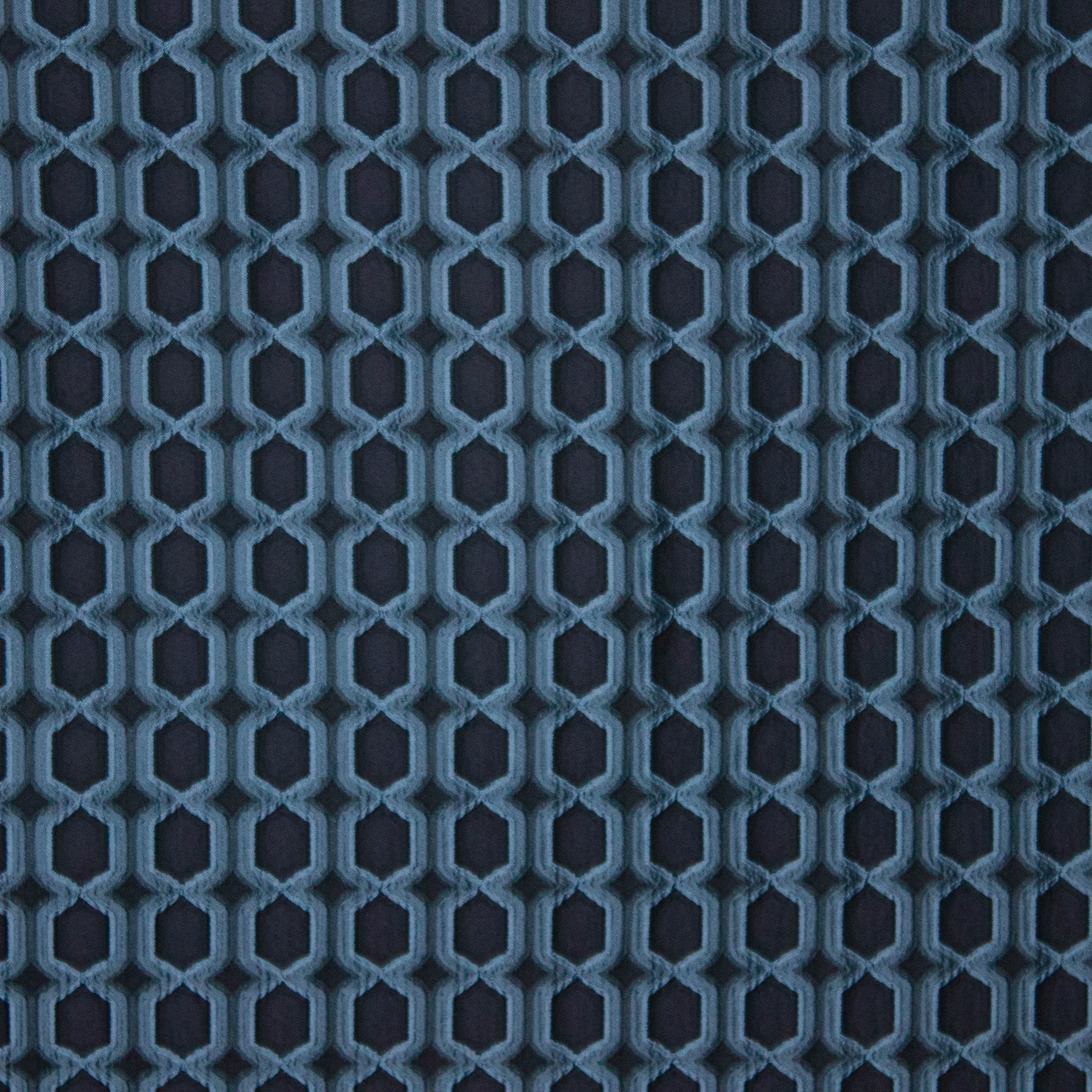 jacquard zwart blauw