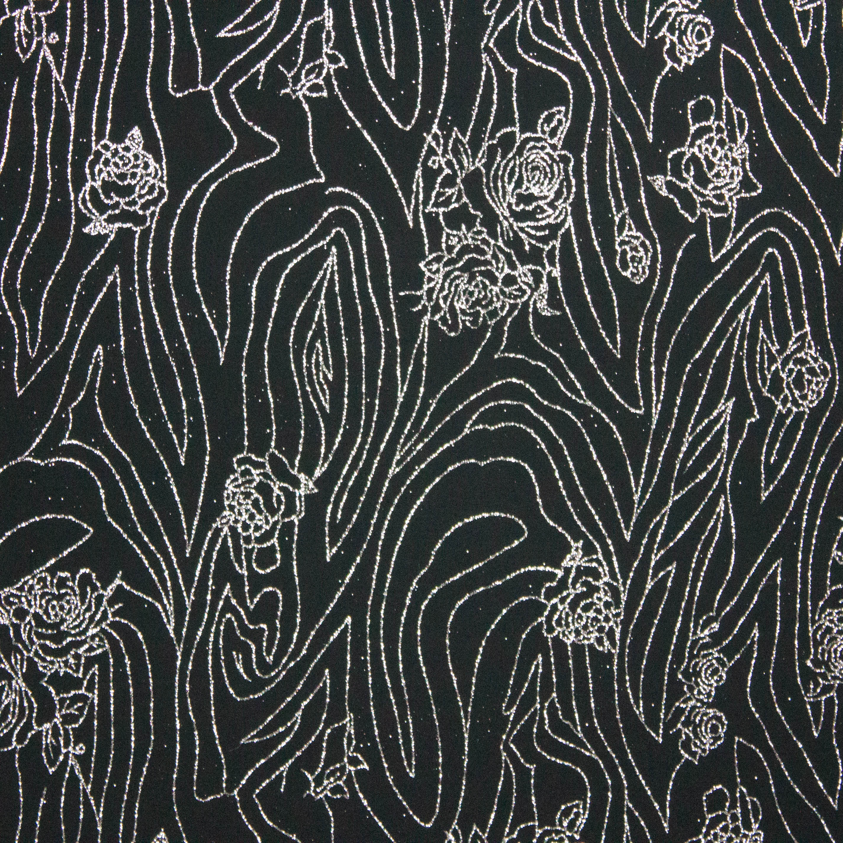 tricot zwart zilver